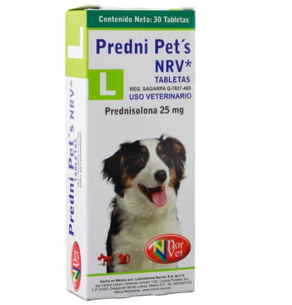 PREDNI PETS 25 MG 30 TABS L