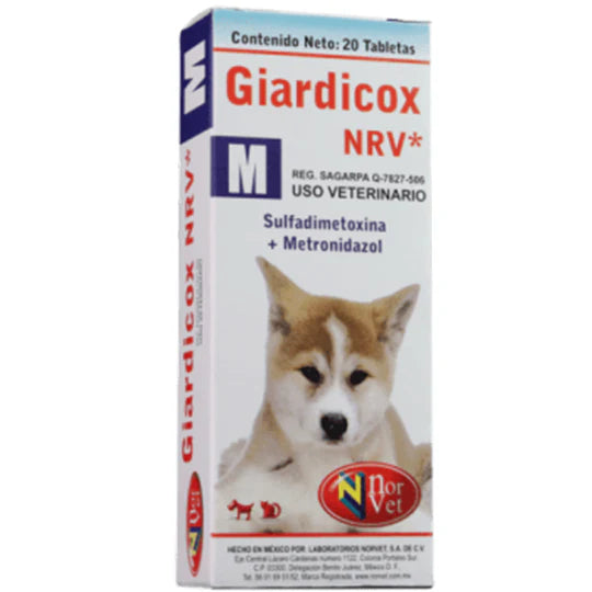 GIARDICOX NRV M 250 MG 20 TAB
