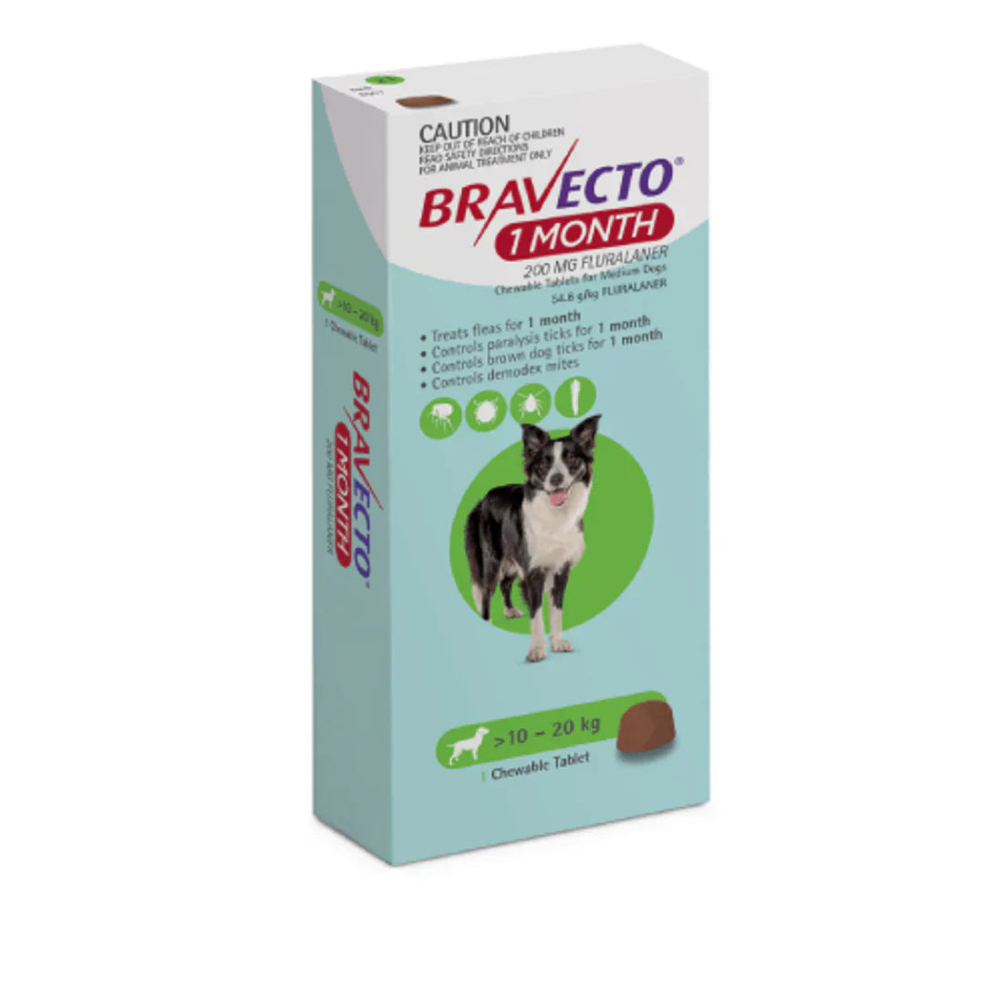 BRAVECTO 1M 10-20KG TAB