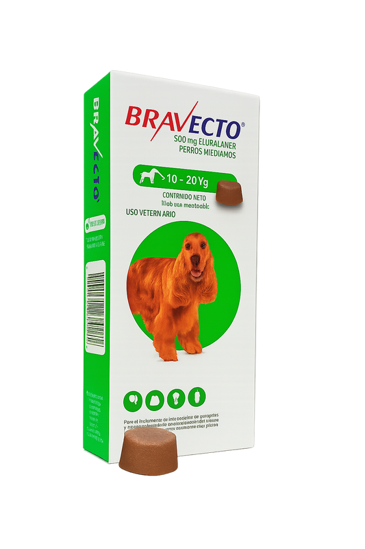 BRAVECTO 3M 500 MG(10-20) 1X1 TAB
