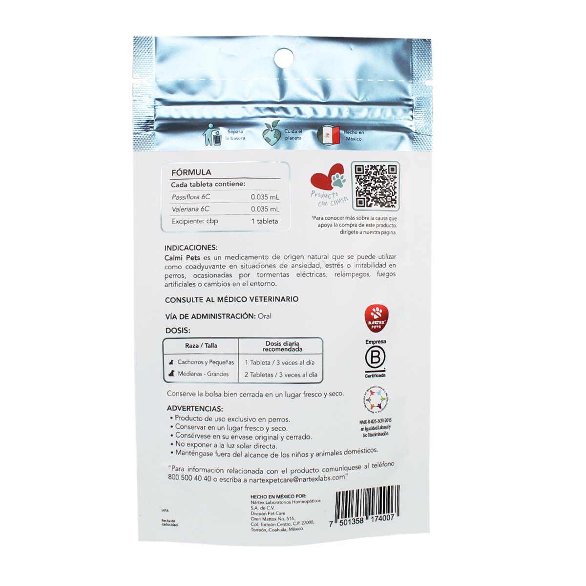 CALMI PETS CON 90 TABLETAS