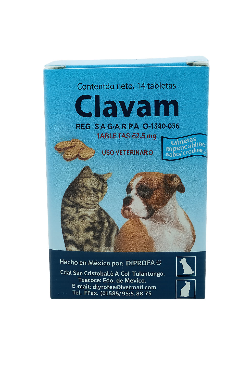 CLAVAM TABLETAS 62.5MG
