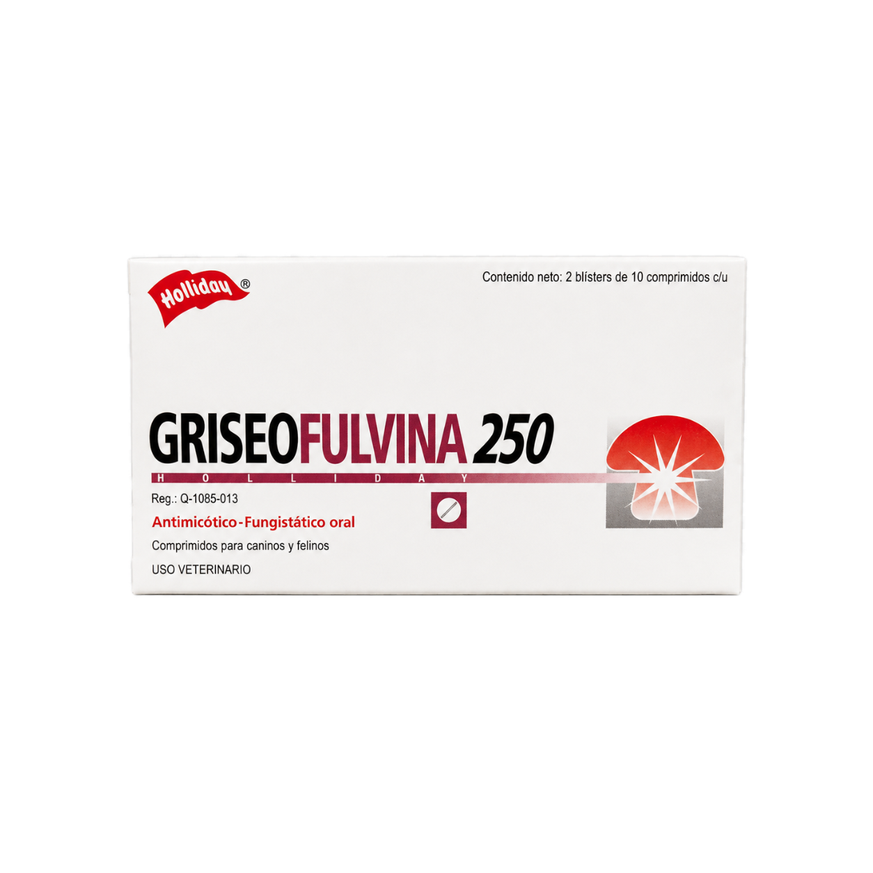 Griseofulvina 250 mg | 20 Tabletas