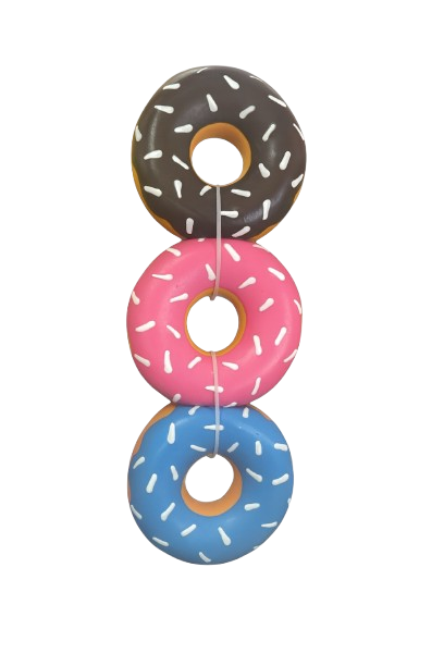 JUGUETE DONUTZ 3PZ LATEX