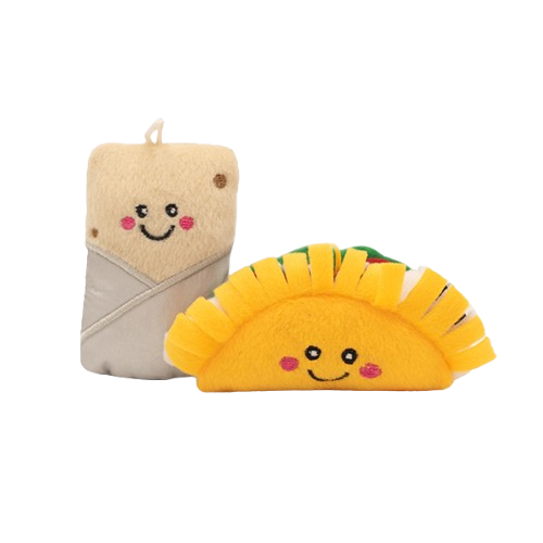 JUGUETE GATO CATNIP TACO AND BURRITO