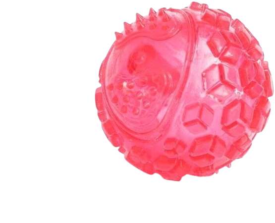 JUGUETE PELOTA SQUEAKER BALL PINK SMALL