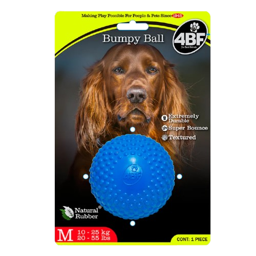 JUGUETE BUMPY BALL MEDIANA TEXTURIZADA PARA MORDEDURAS