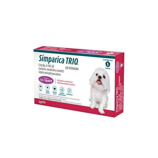 Simparica TRIO Purple 2.5 - 5kg 1 Tableta