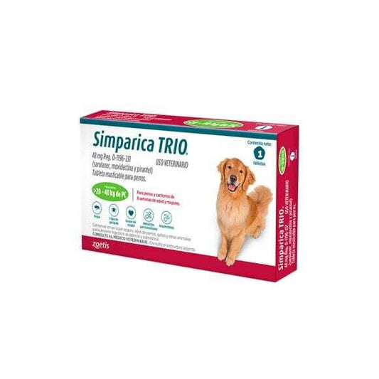 Simparica TRIO green 20.1-40 kg 1 Tableta