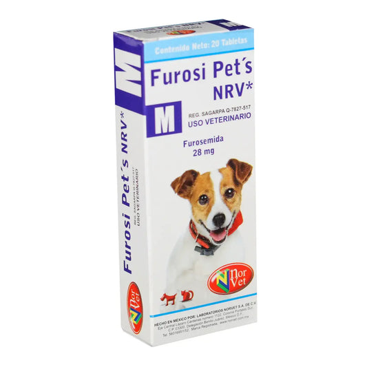 FUROSI PETS 28 MG S 20 TAB