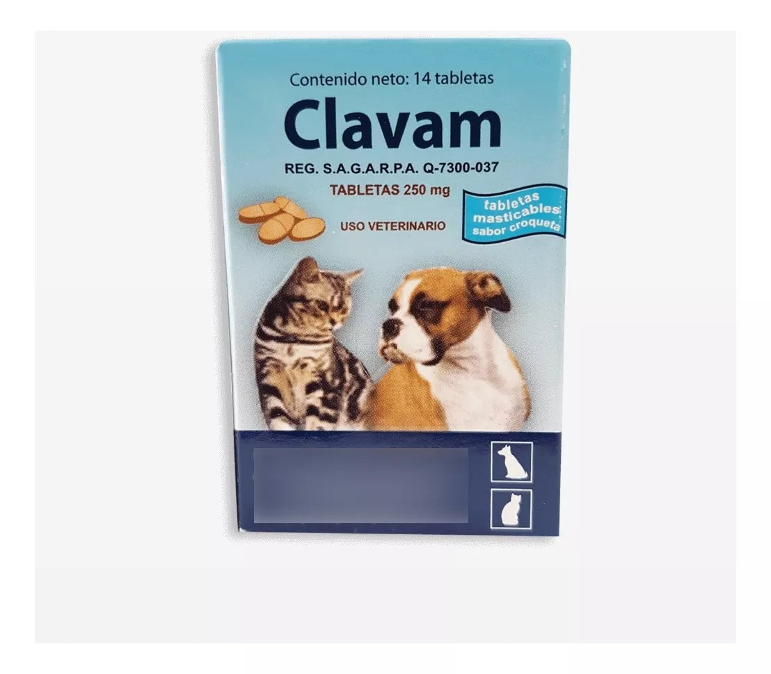 CLAVAM TABLETAS 250MG