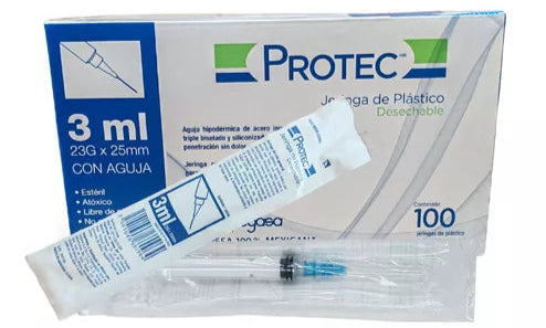 DERINGA DESECHABLE 3 ML 23X25 C/100