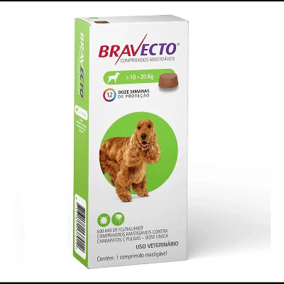 BRAVECTO 3M 500 MG(10-20) 1X1 TAB