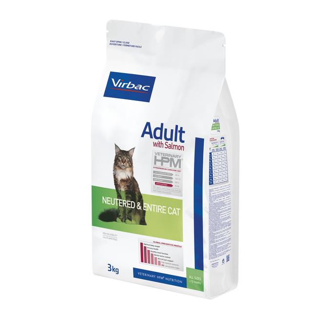 ALIMENTO ADULT FELINO DE SALMON NEUTERED & ENTIRE CAT 3KG