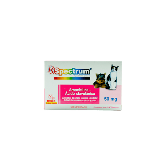 AMOXICILINA CON ACIDO CLAVULANICO 50MG TABLETAS