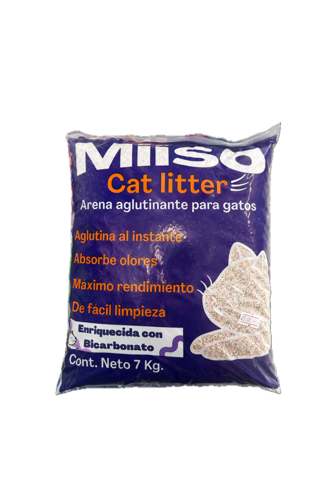 Arena Aglutinante para Gatos 7 kg (Enriquecida con bicarbonato)