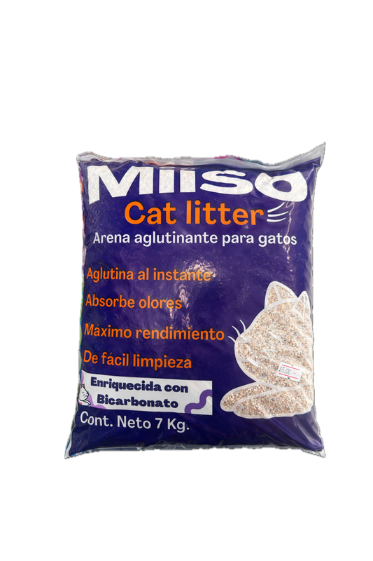 Arena Aglutinante para Gatos 7 kg (Enriquecida con bicarbonato)