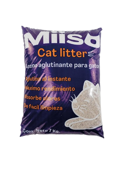 Arena Aglutinante para Gatos, Absorbe Olores (7 Kg)