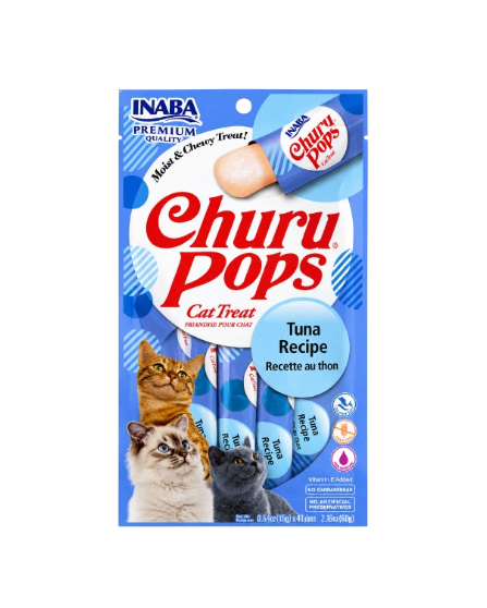 Churu Pops Atún Snack Húmedo para Gato | Paquete con 4 Piezas