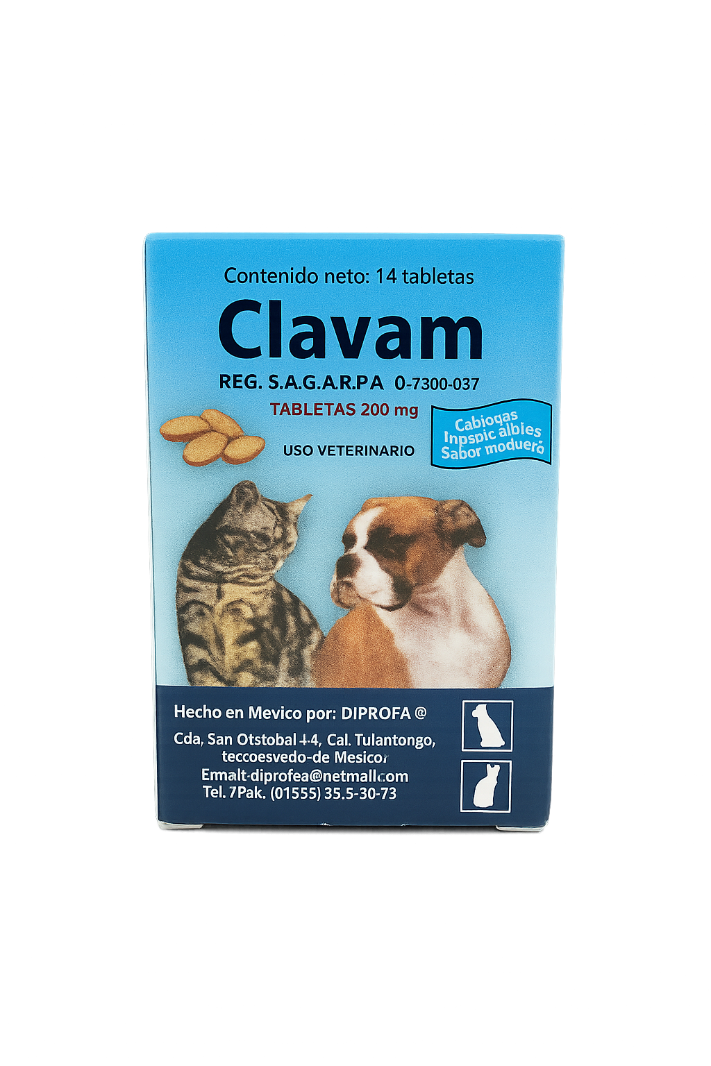 CLAVAM TABLETAS 250MG