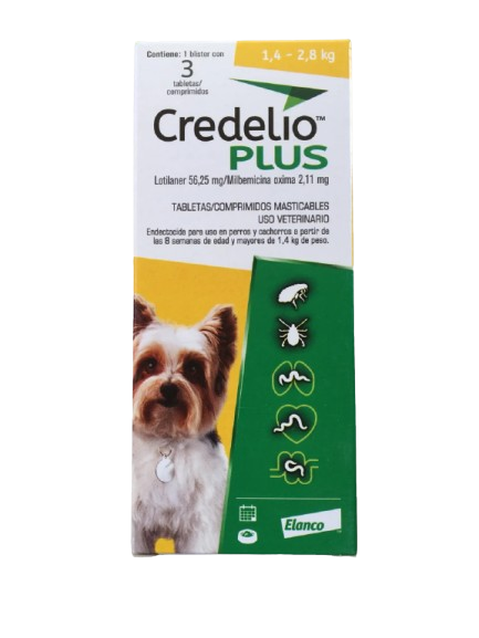 Credelio Plus 1.4 a 2.8 kg para Perro