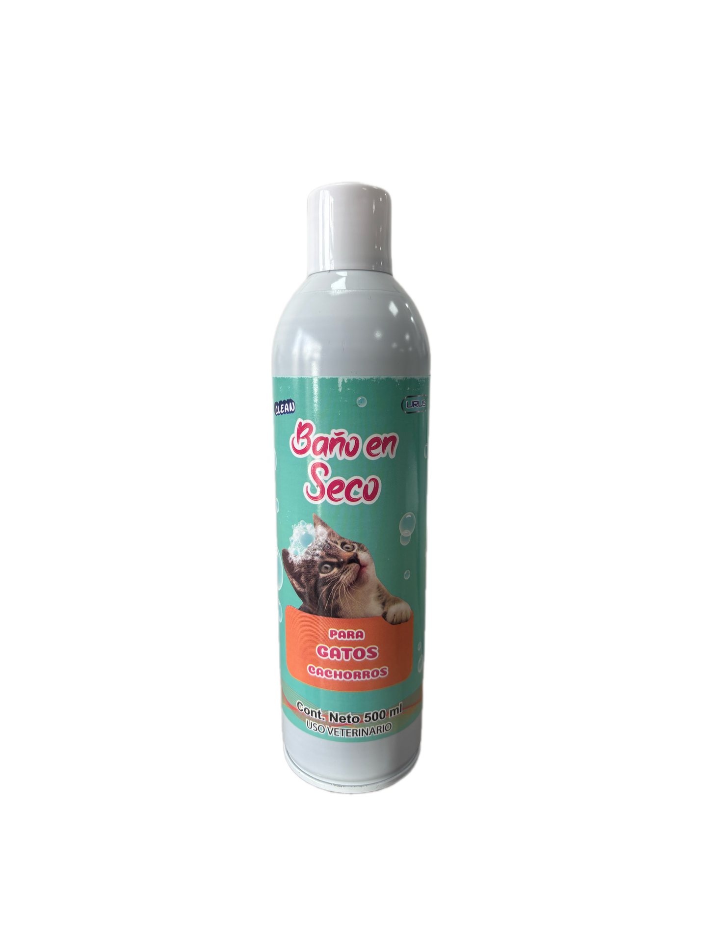 ESPUMA SECA PARA GATOS CACHORROS URUS 500 ML