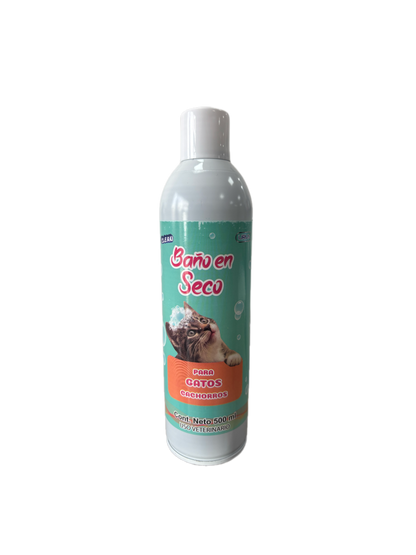 ESPUMA SECA PARA GATOS CACHORROS URUS 500 ML