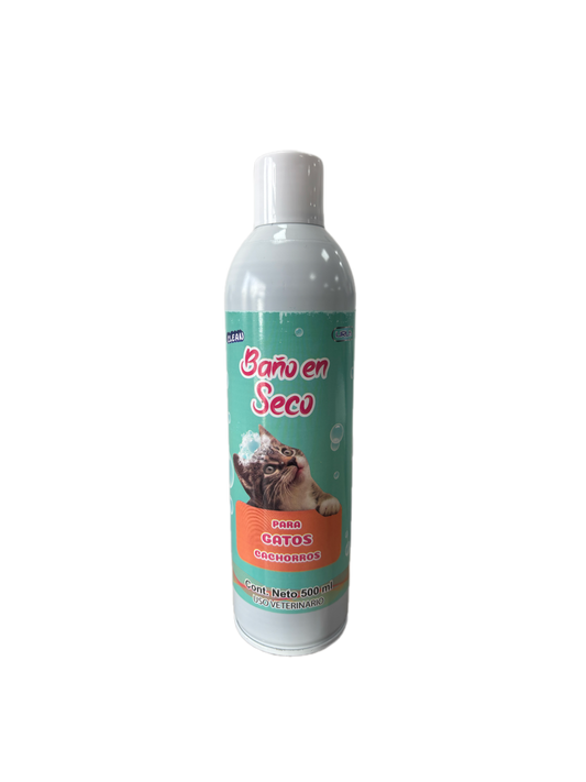 ESPUMA SECA PARA GATOS CACHORROS URUS 500 ML
