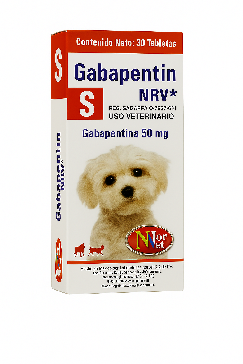 GABAPENTINA  S NRV 50 MG 30 TABS
