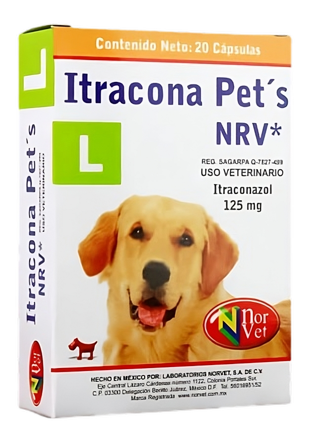 ITRACONAPETS L CON 20 CAPSULAS