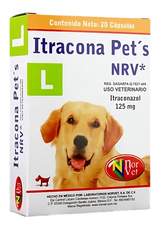 ITRACONAPETS L CON 20 CAPSULAS
