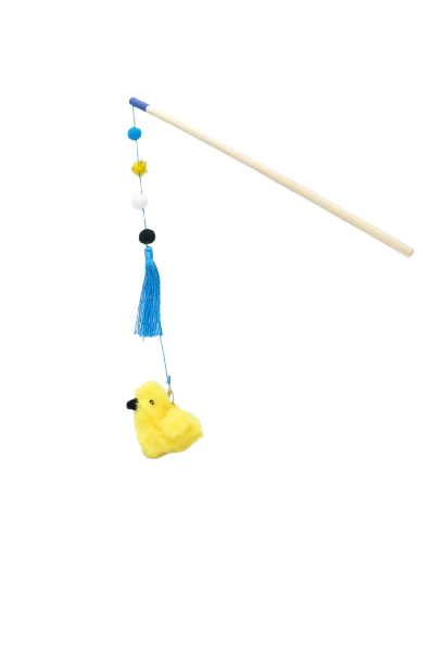 JUGUETE GATO BIRD STICK
