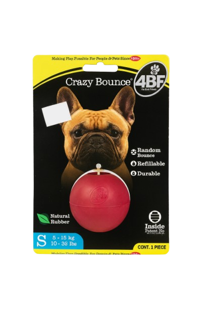 JUGUETE PELOTA CRAZY BOUNCE ROPE ROJA