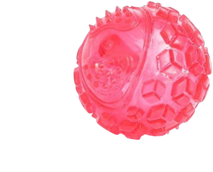 JUGUETE PELOTA SQUEAKER BALL PINK SMALL