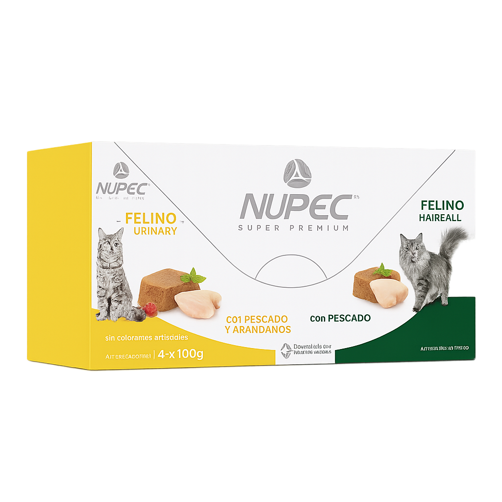 NUPEC CLUSTER FELINE URINARY AND HAIRBALL  1X4X100GR