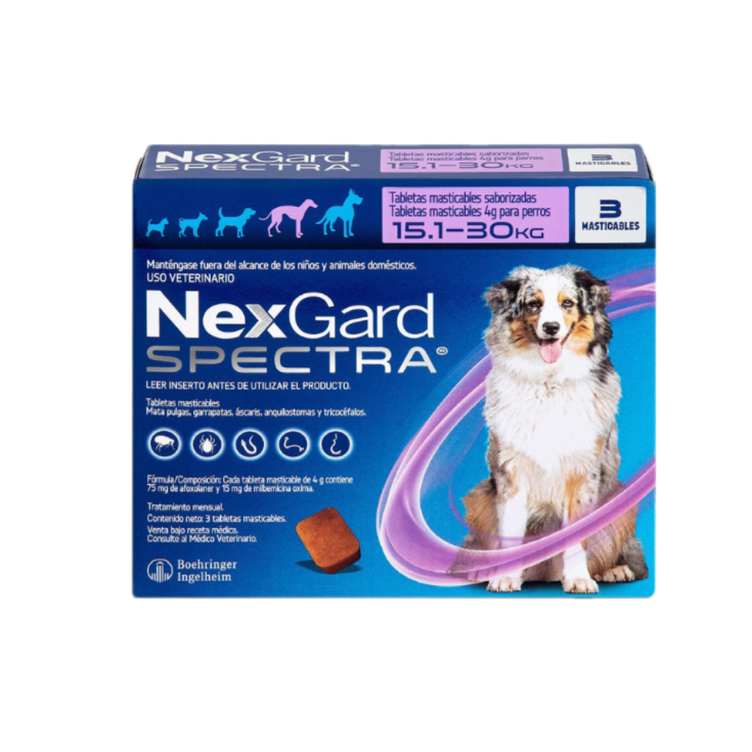 NexGard Spectra L (15–30 kg) – 3 tabletas