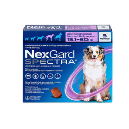 NexGard Spectra L (15–30 kg) – 3 tabletas