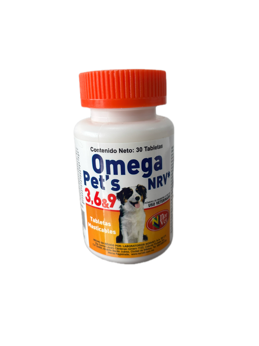 OMEGA PETS 3,6 y 9 DE 30 TABLETAS