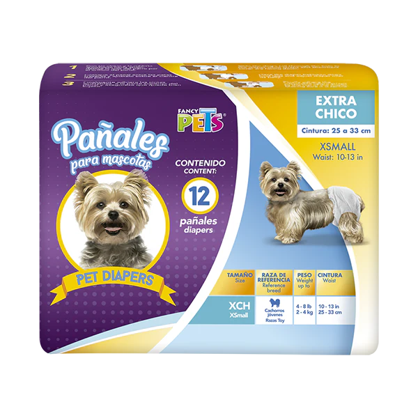 PAÑALES P/PERRO XCH 12 PZAS