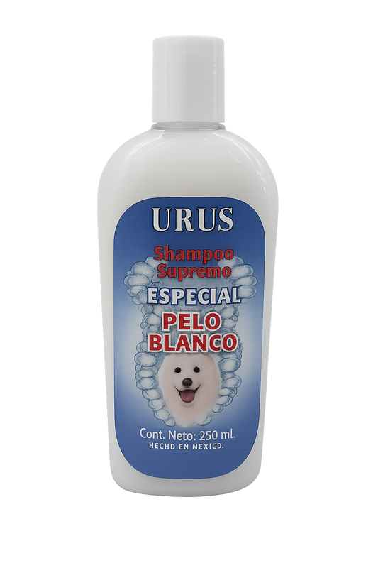 SHAMPOO URUS ESPECIAL PELO BLANCO 250 ML