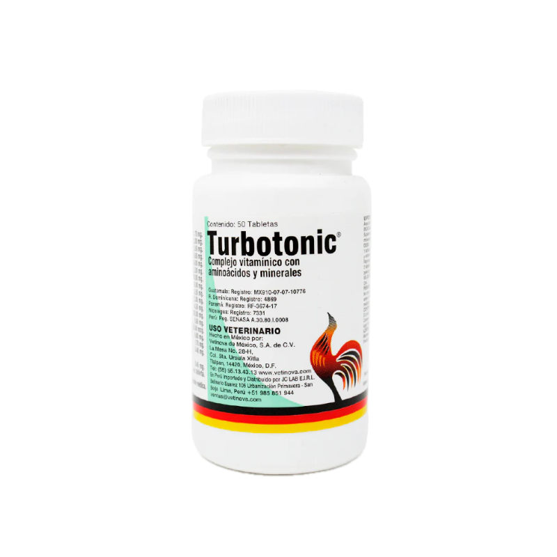 TURBOTONIC CON 50 TABLETAS