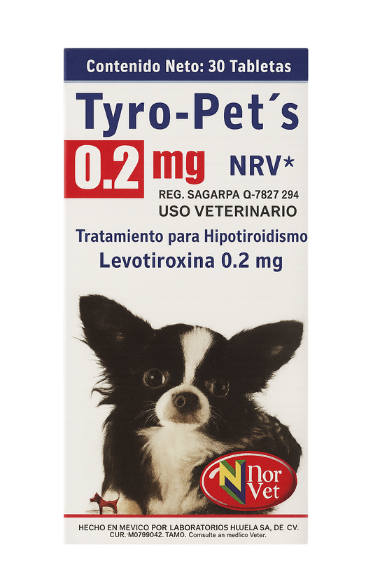 TYROPETS 0.2MG NRV C/30TABS