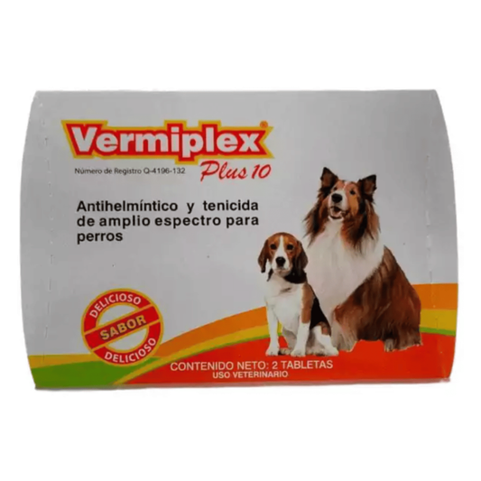 VERMIPLEX PLUS 10 BLISTER C/2 TABLETAS