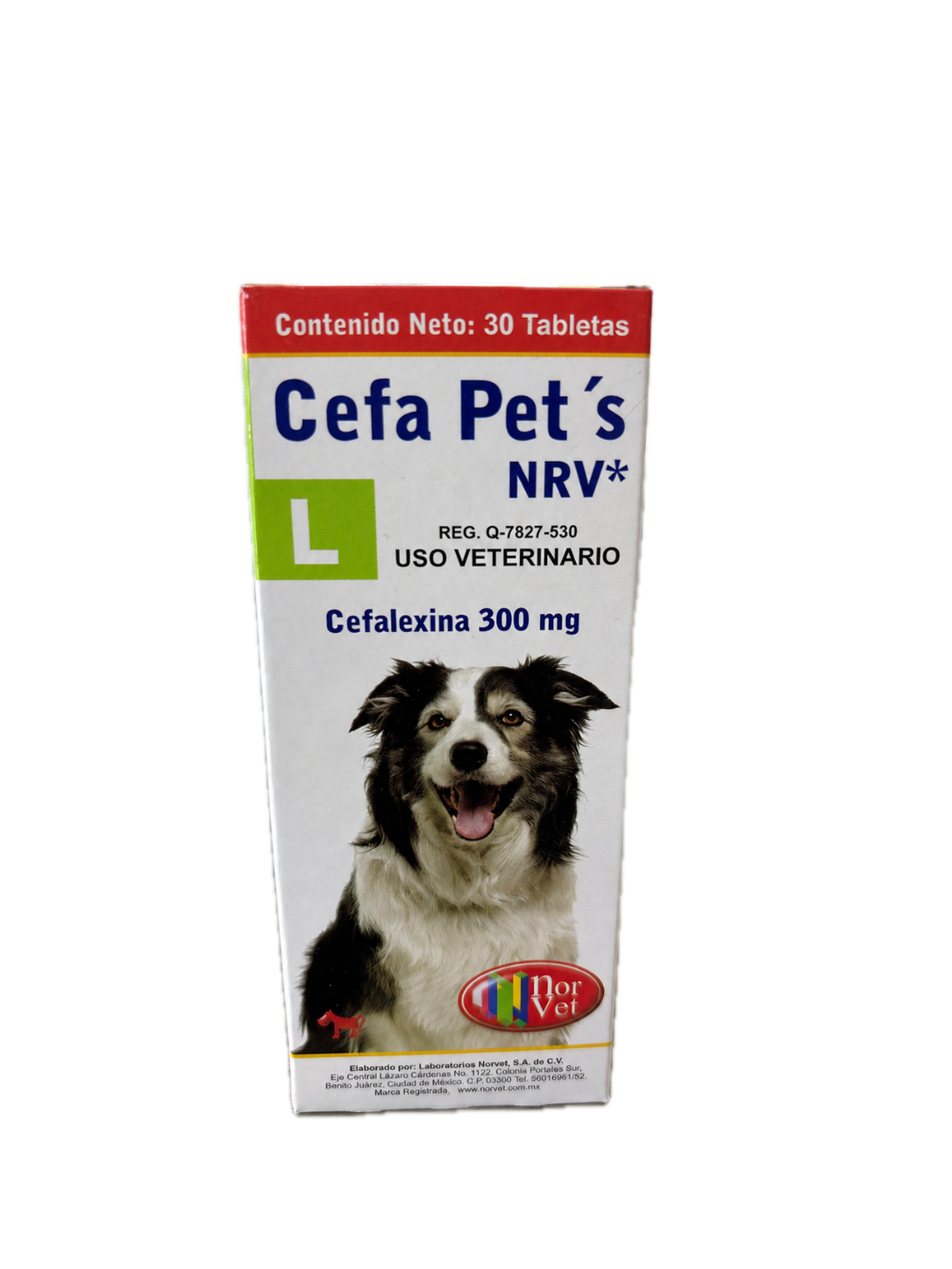 Cefa Pets L 300 mg Antibiótico para Perros | 30 Tabletas