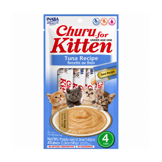 Churu Kitten Snack Cremoso para Gatito | Paquete con 4 Piezas