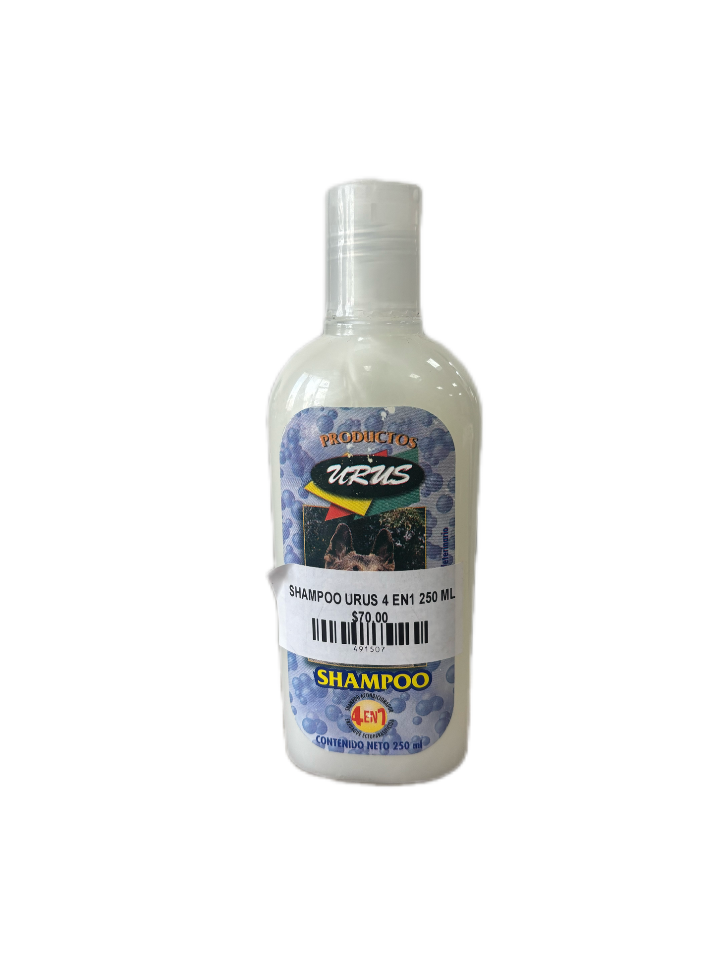 SHAMPOO URUS  4 EN 1 250 ML INSECTICIDA