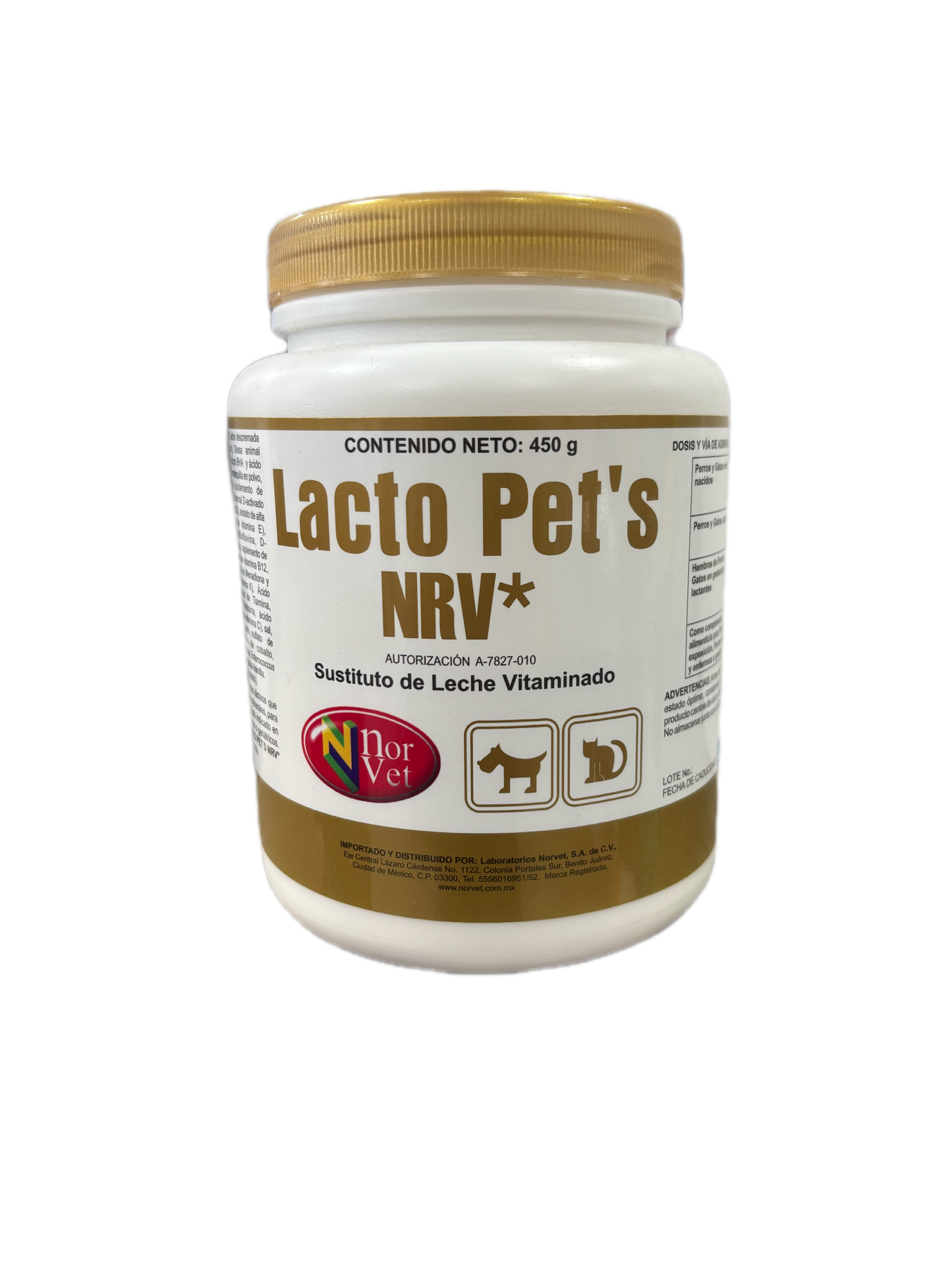 LACTOPETS NRV LECHE 454 GR