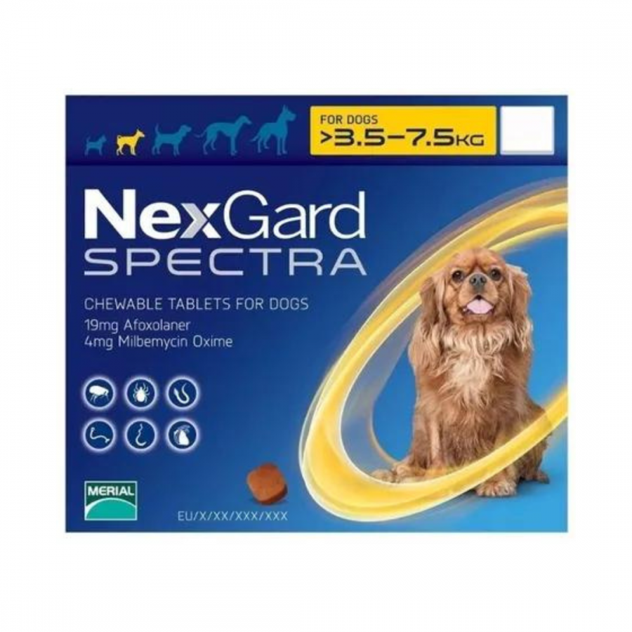 Nexgard Spectra 3.5 - 7.5 KG 3 Tabletas