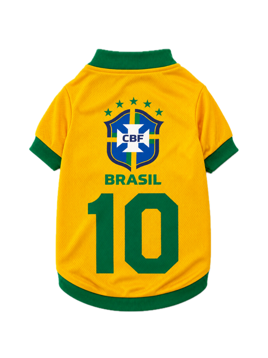 Playera Brasil Talla 7 para Perro